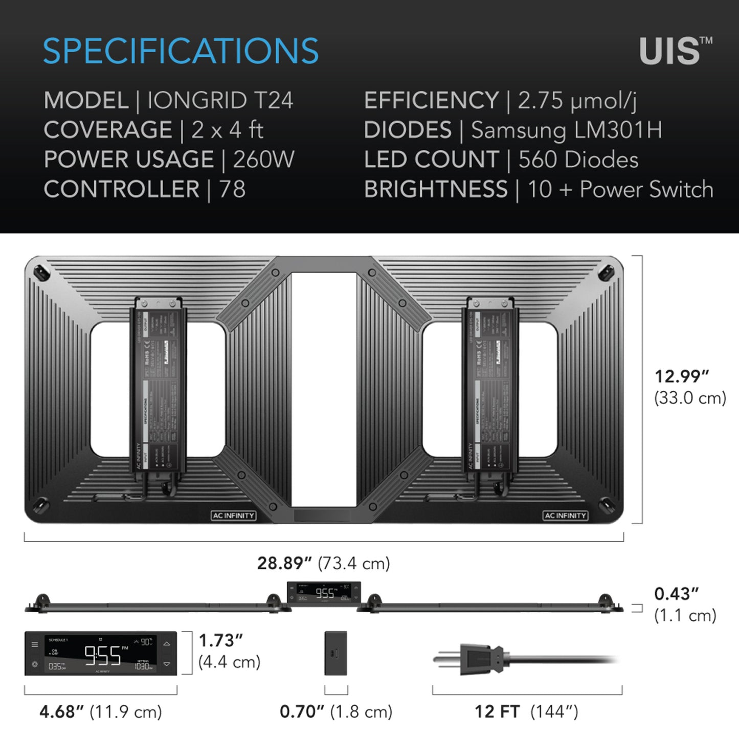 AC Infinity IONGRID T24