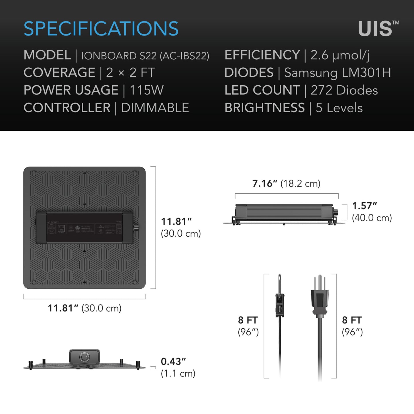AC Infinity IONBOARD S22