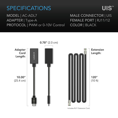 AC Infinity UIS Lighting Adapter Type-A